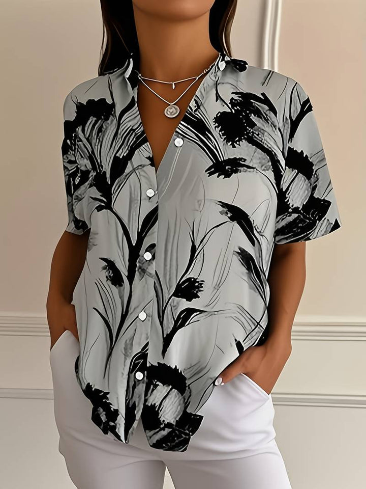 Ayalit - おしゃれな半袖プリントシャツ