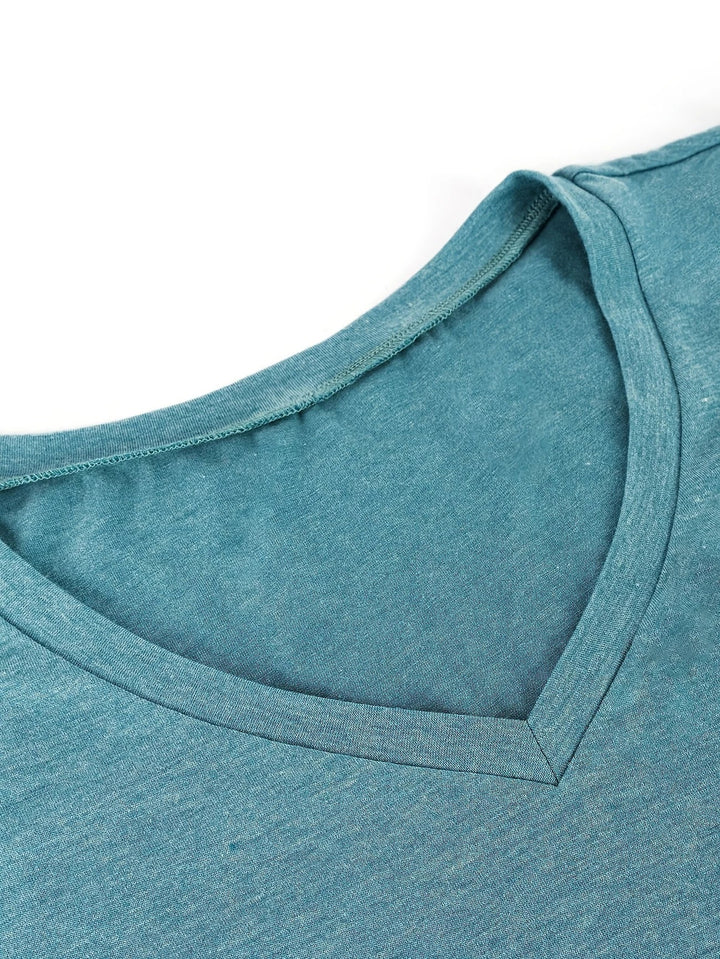 Kizzy - 通気性のあるペタルスリーブTシャツ