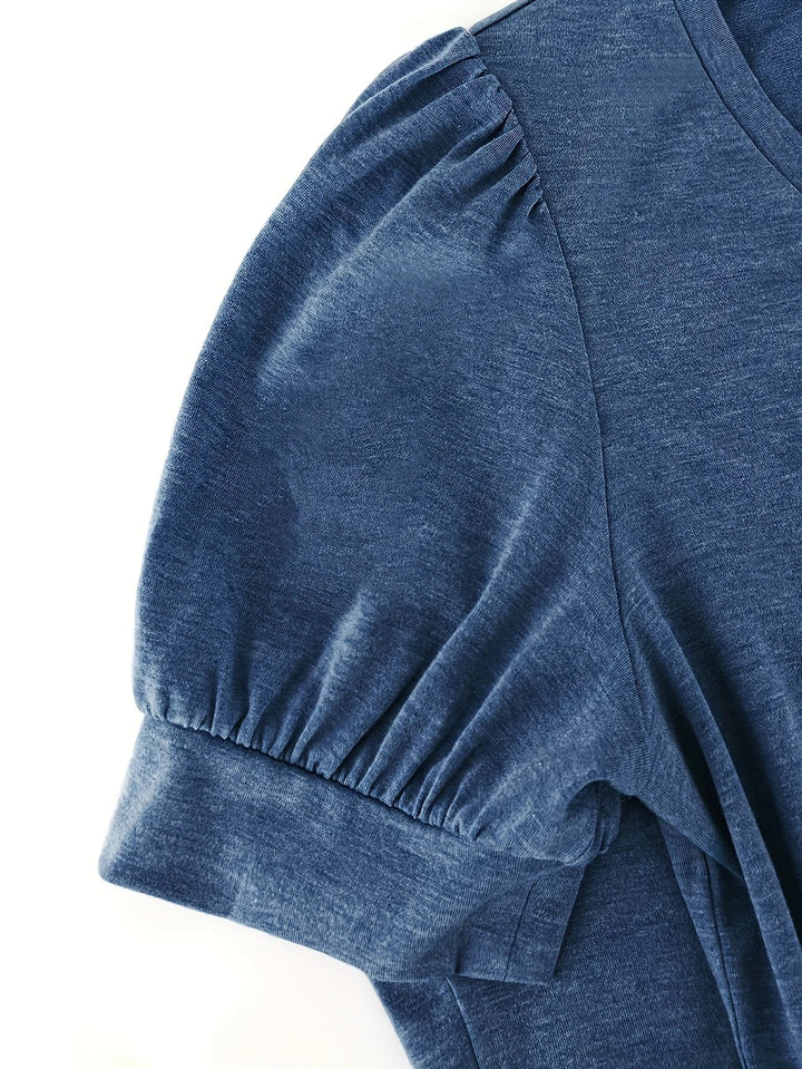 Kizzy - 通気性のあるペタルスリーブTシャツ