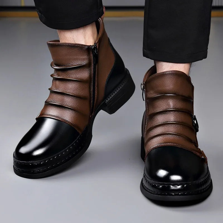 Zamran - ヴィンテージレザー アンクルブーツ