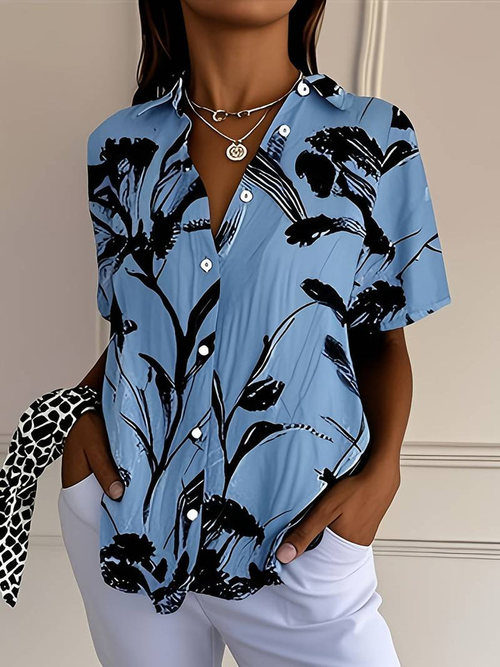 Ayalit - おしゃれな半袖プリントシャツ