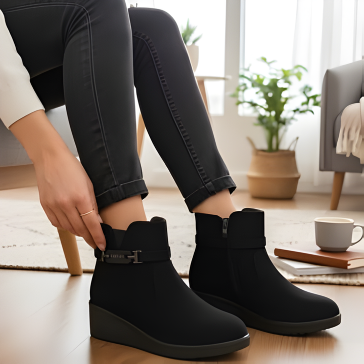 Alwara - サイドジッパー付きアンクルブーツ