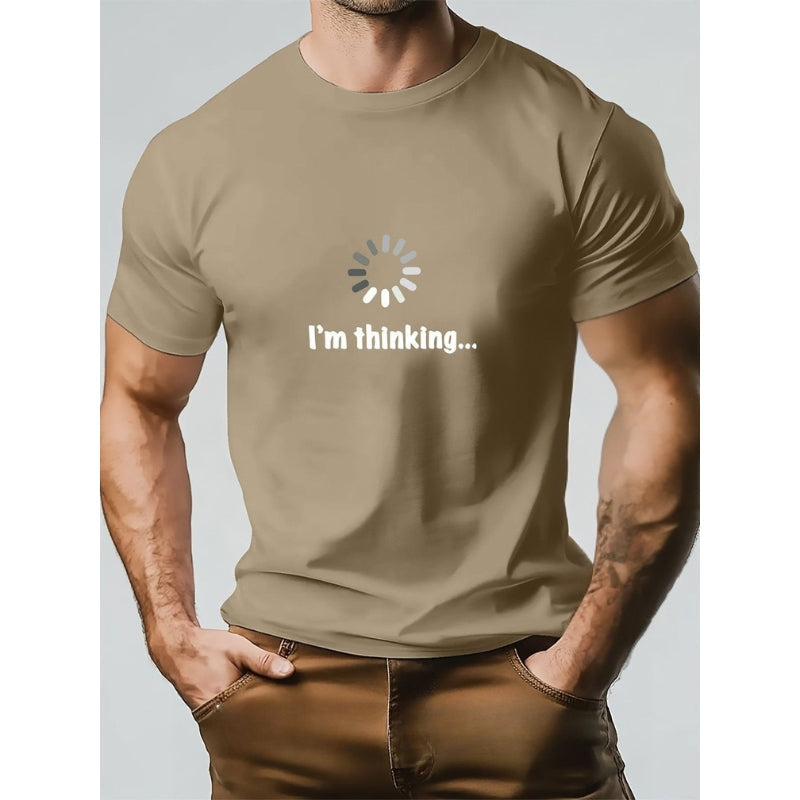 Think – コットンとプリントのTシャツ