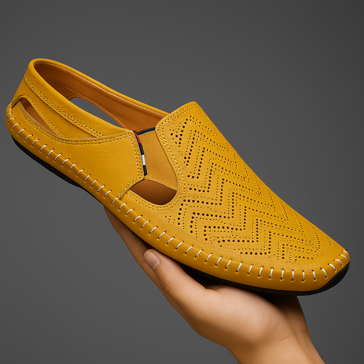 Akiva - 快適なレザーサンダル