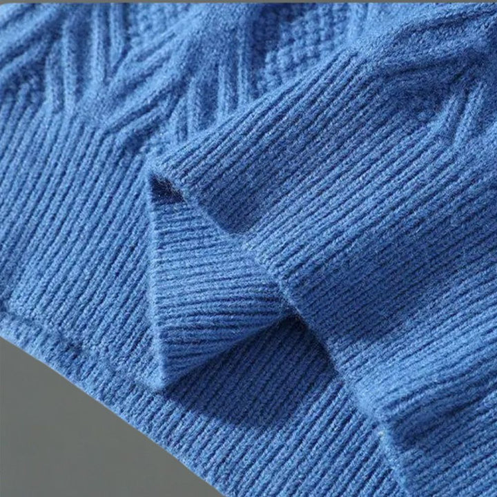 Zinedine – ボーダー柄長袖ニットセーター