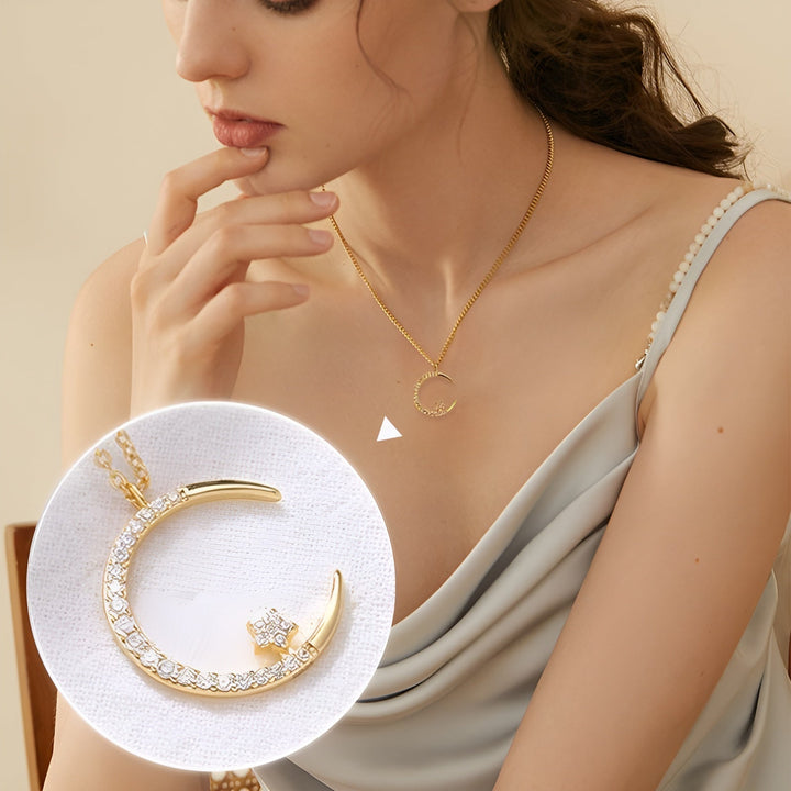 Yalessa - 月をモチーフにしたエレガントなネックレス