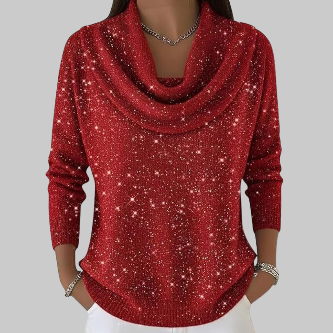 Ayelet - 星柄のソフトタートルネックセーター