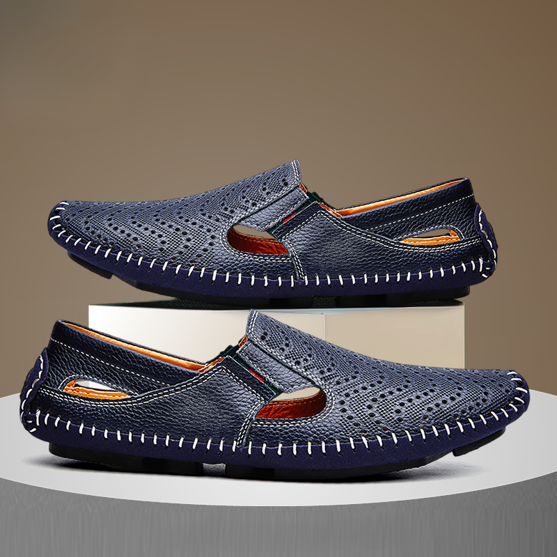 Akiva - 快適なレザーサンダル