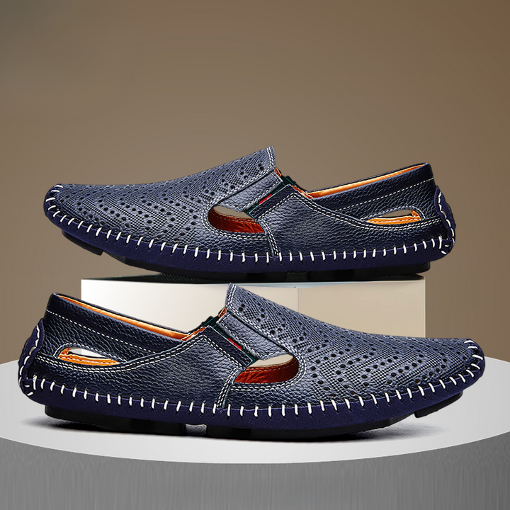 Akiva - 快適なレザーサンダル