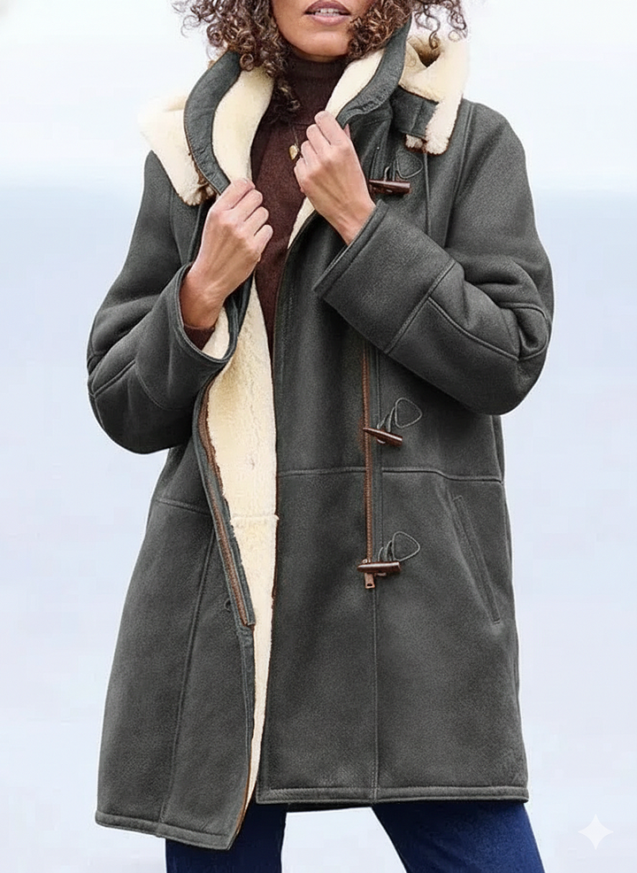 Zulika - フェイクスエード シアリングコート