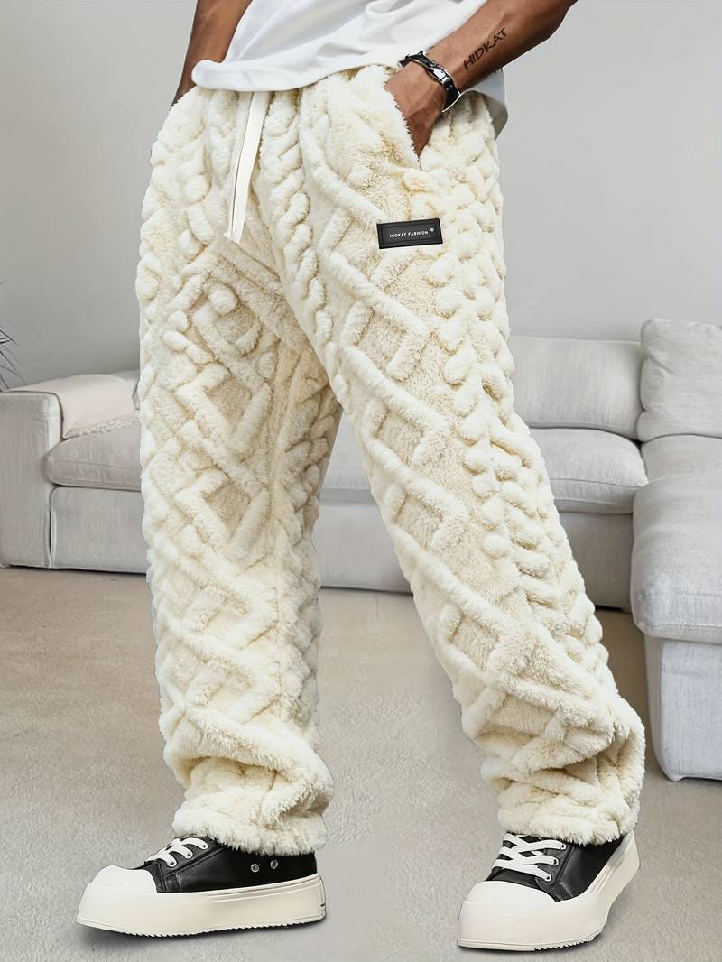 Zecharia - 幾何学模様のパンツ（ウエストゴム仕様）