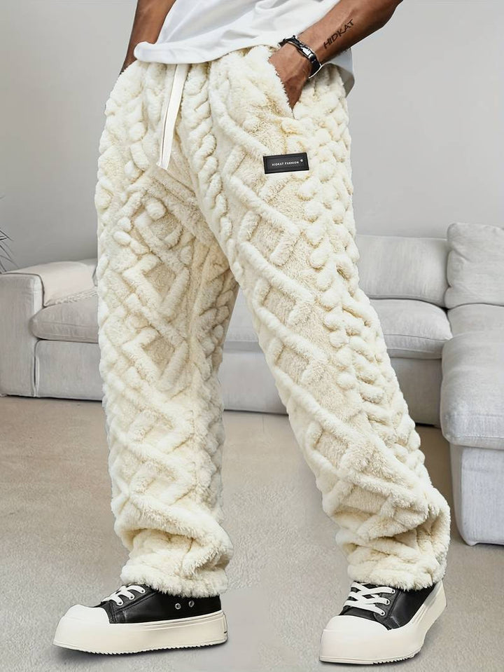 Zecharia - 幾何学模様のパンツ（ウエストゴム仕様）