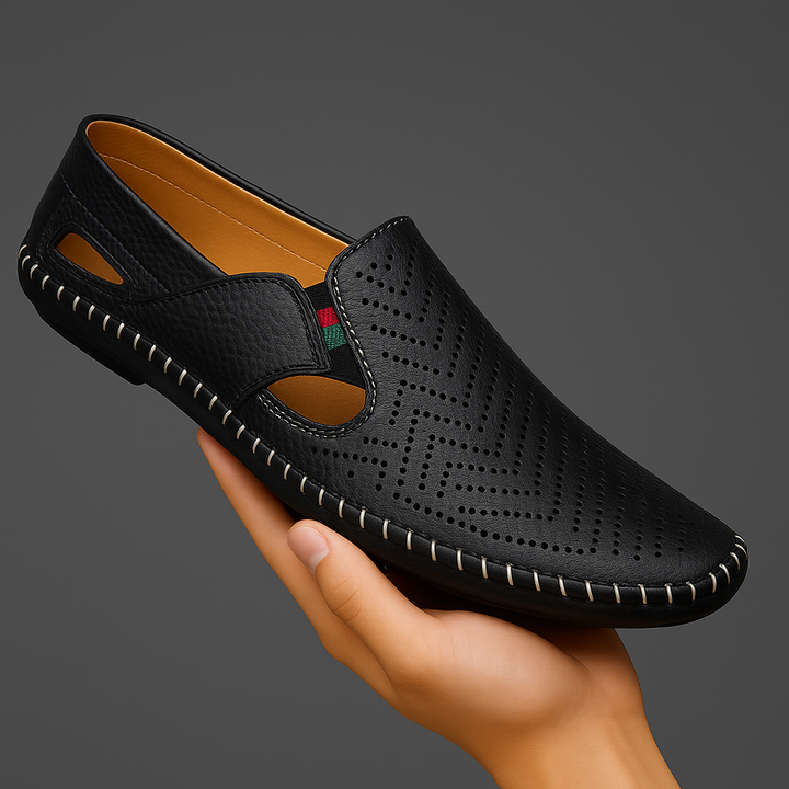 Akiva - 快適なレザーサンダル