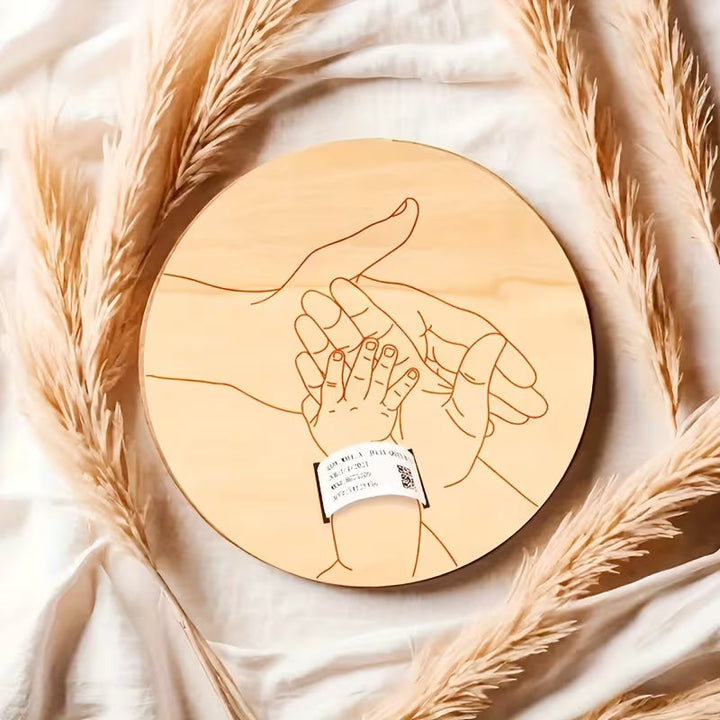 BirthMark - 木製誕生ブレスレットプレート