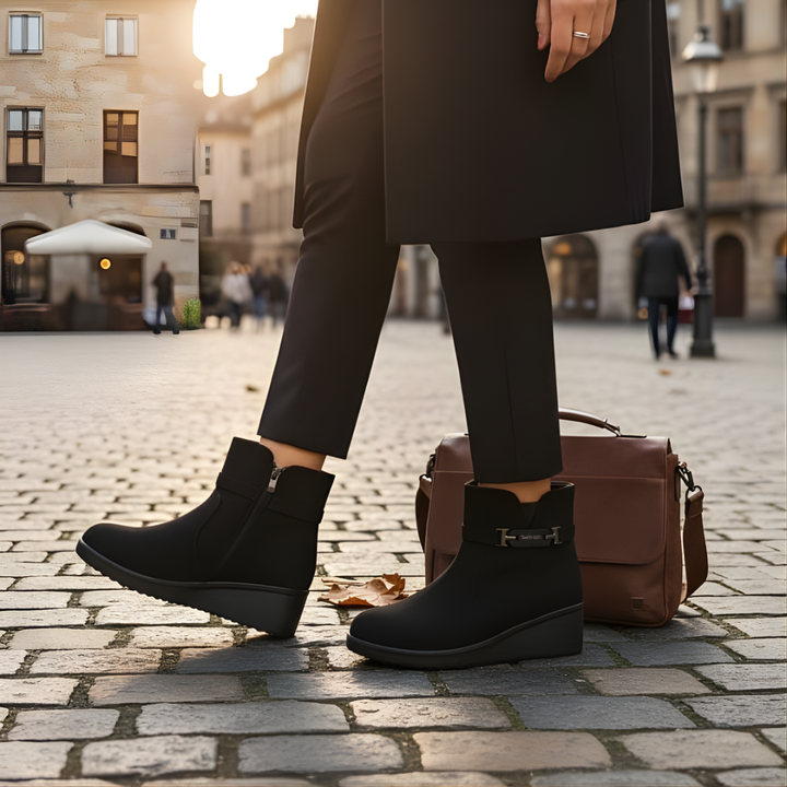 Alwara - サイドジッパー付きアンクルブーツ