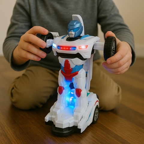 RoboRacer - 2-in-1 車からロボットへ変形するトランスフォーマー玩具