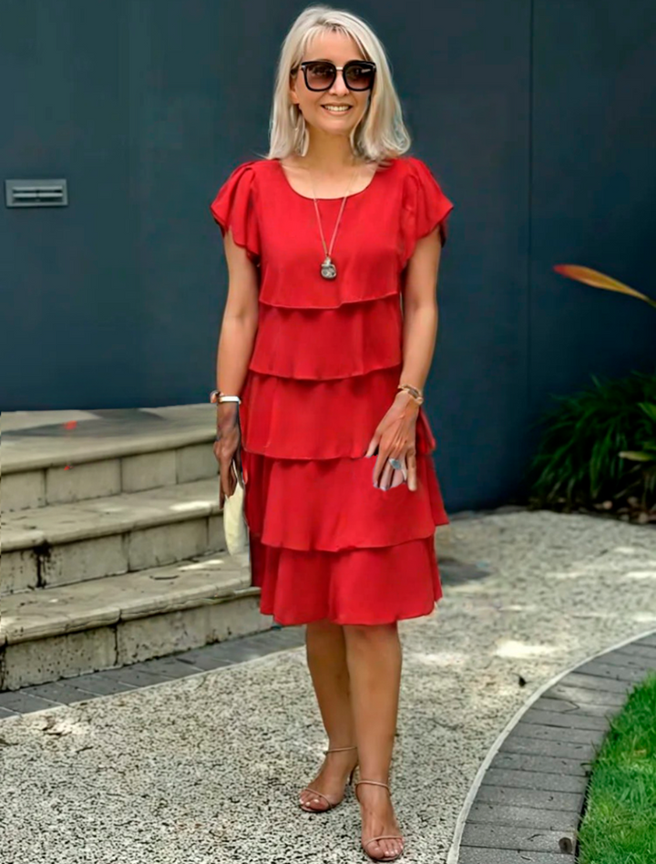 Ashfi - ルーズレイヤー シフォンドレス