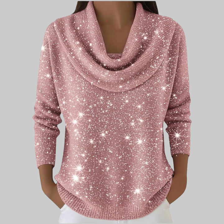 Ayelet - 星柄のソフトタートルネックセーター