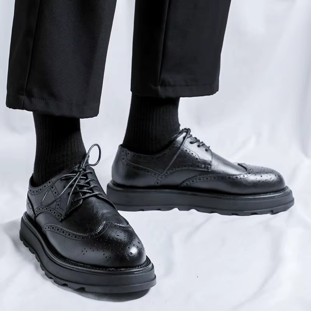 Alehan - ラグソール付きレザーダービーシューズ