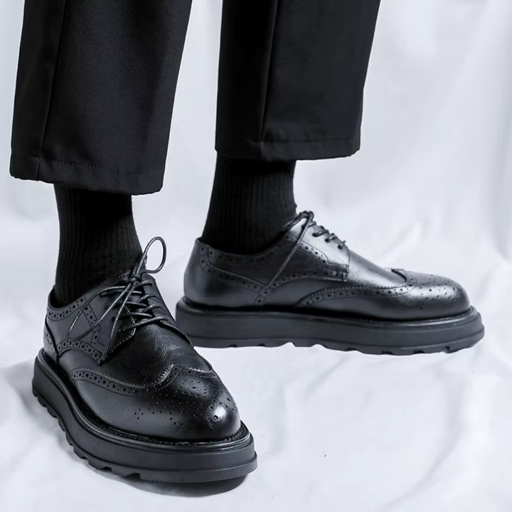 Alehan - ラグソール付きレザーダービーシューズ