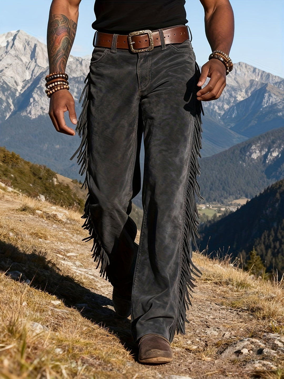 Altan - カジュアル レトロ ウエスタン フリンジ パンツ