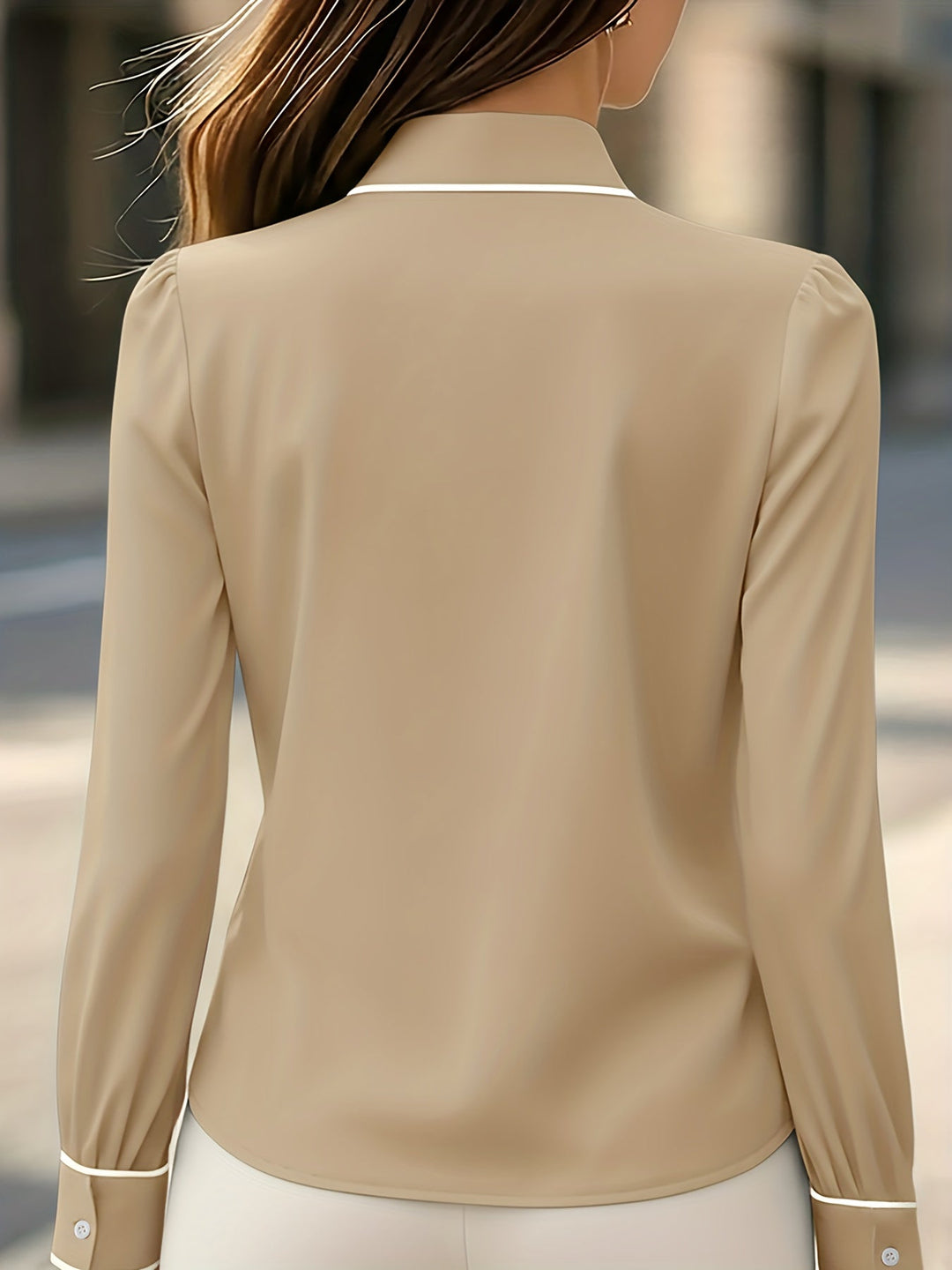 Briella - 前結びロングスリーブシャツ