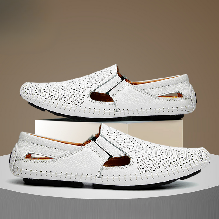 Akiva - 快適なレザーサンダル