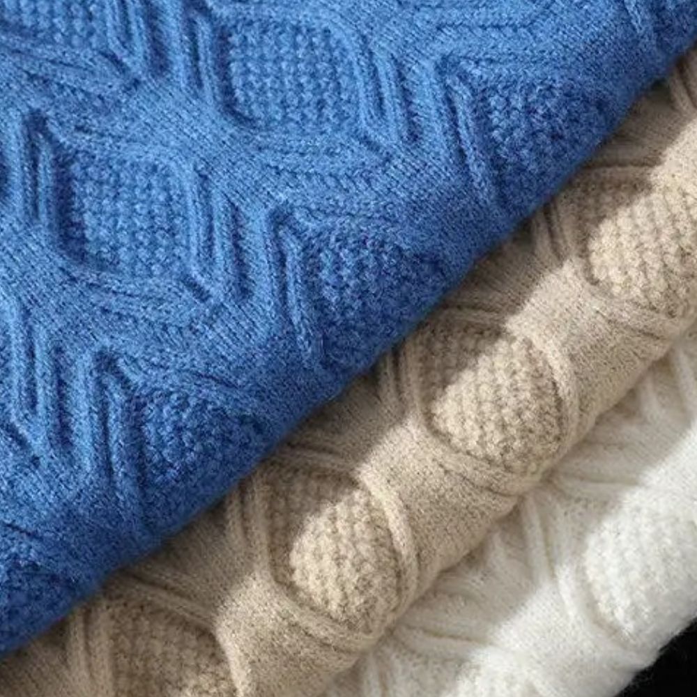 Zinedine – ボーダー柄長袖ニットセーター