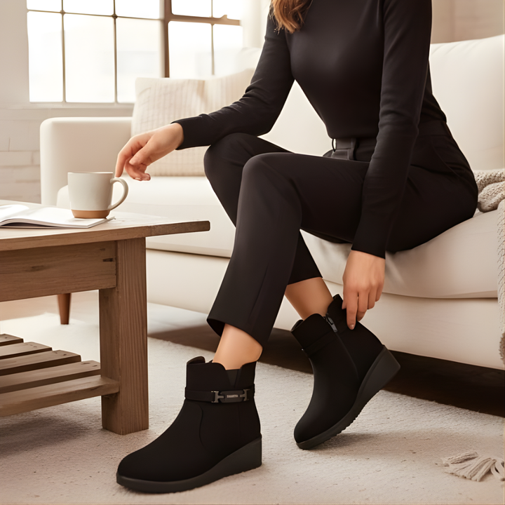 Alwara - サイドジッパー付きアンクルブーツ