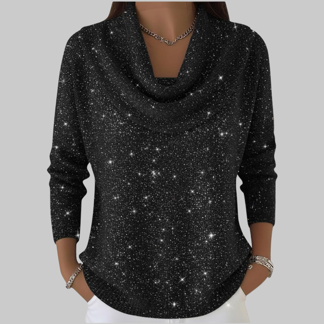 Ayelet - 星柄のソフトタートルネックセーター