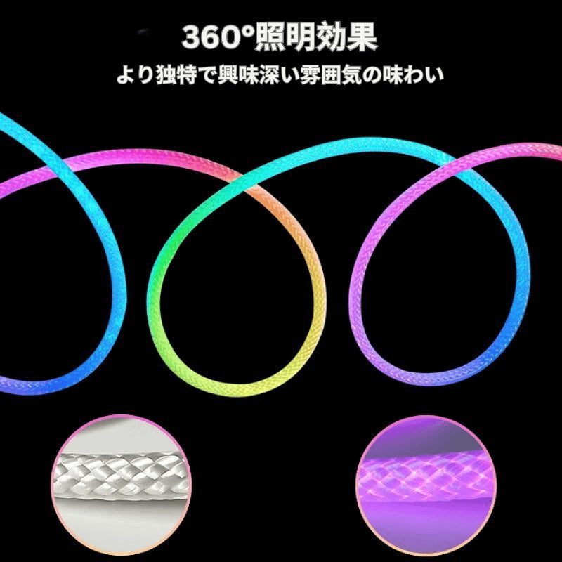 LumiRope - 360度対応 スマートRGBフレキシブルシリコンライト