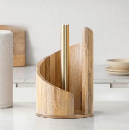 WoodRipple -  木製トイレットペーパーホルダースタンド