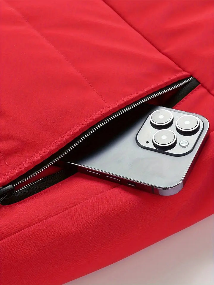 Bavuma - ジッパー付きカジュアルポリエステルジャケット