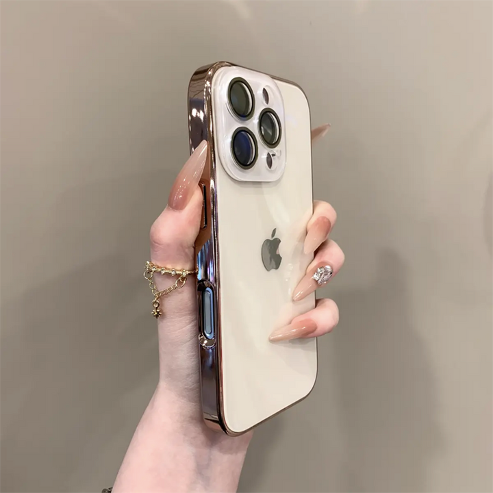 Chromelux – プレミアムメッキ加工ガラスレンズケース のために iPhone