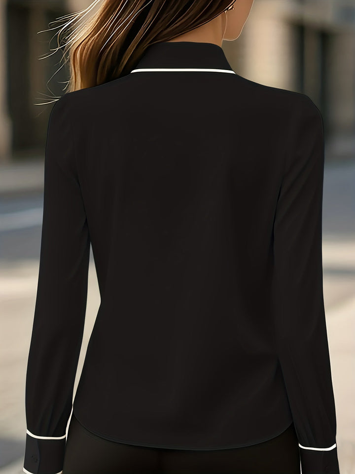 Briella - 前結びロングスリーブシャツ