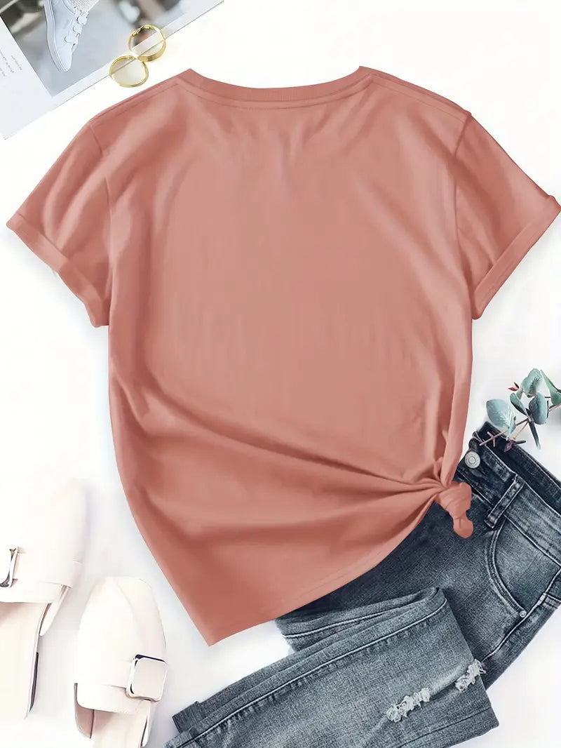 Aimilia - フローラルプリントのエレガントな半袖Tシャツ