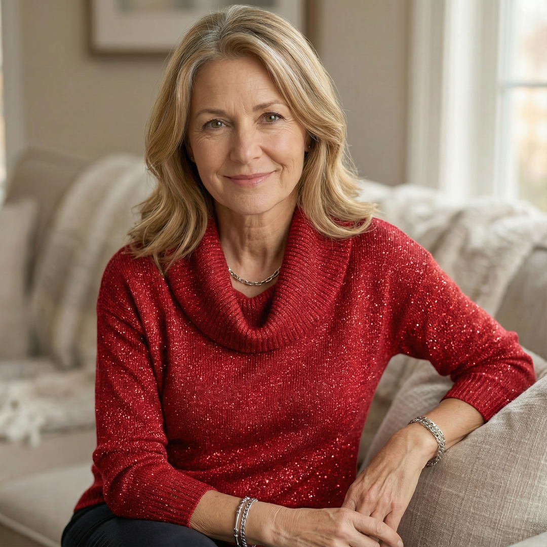 Ayelet - 星柄のソフトタートルネックセーター