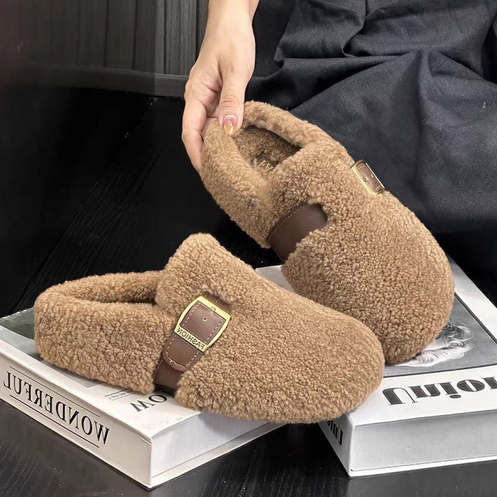 Zilvia - フェアリー風 暖かいラムウールシューズ