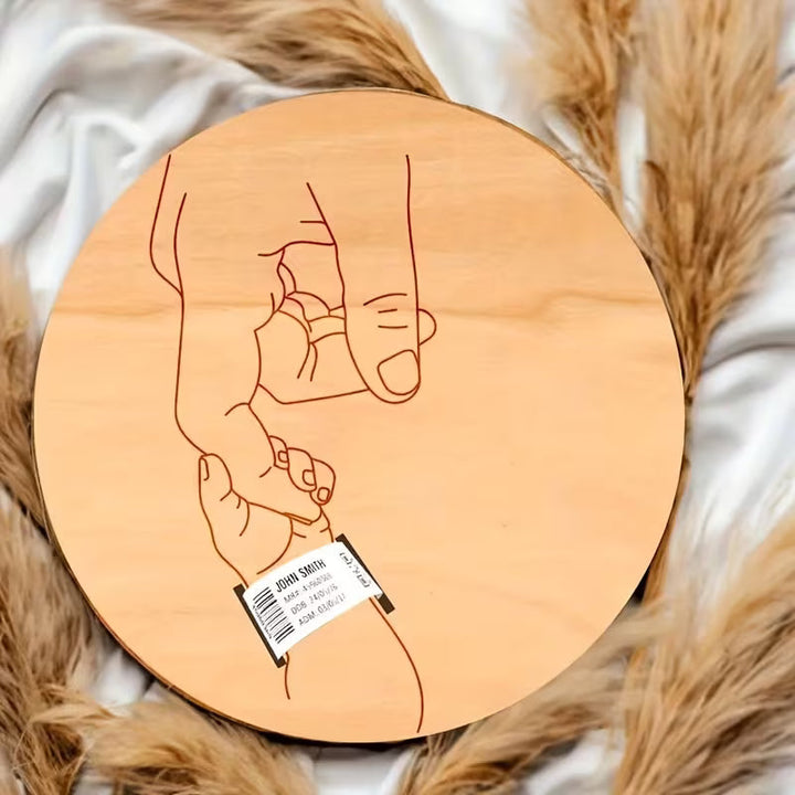 BirthMark - 木製誕生ブレスレットプレート