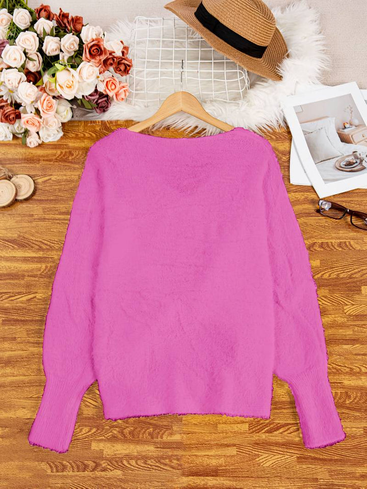 Callahan - カジュアルな長袖セーター（Vネック）