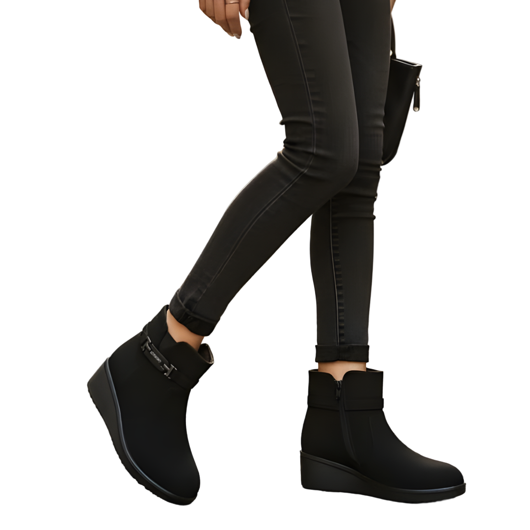 Alwara - サイドジッパー付きアンクルブーツ