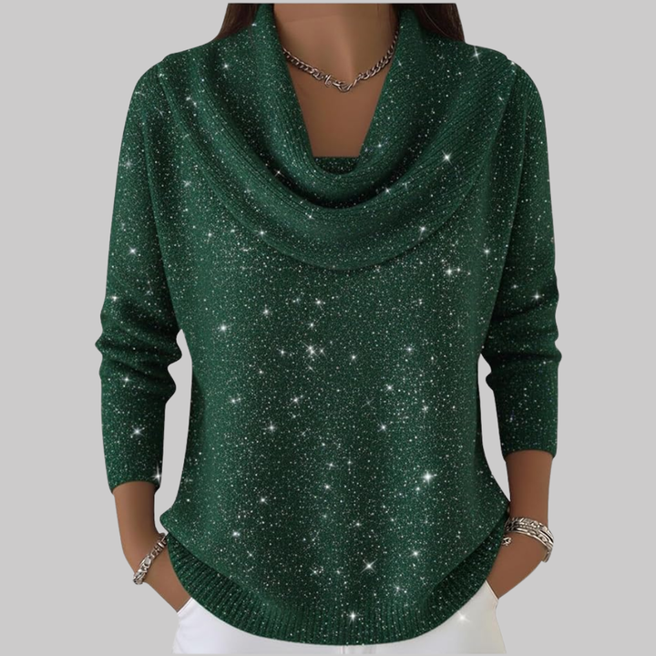 Ayelet - 星柄のソフトタートルネックセーター