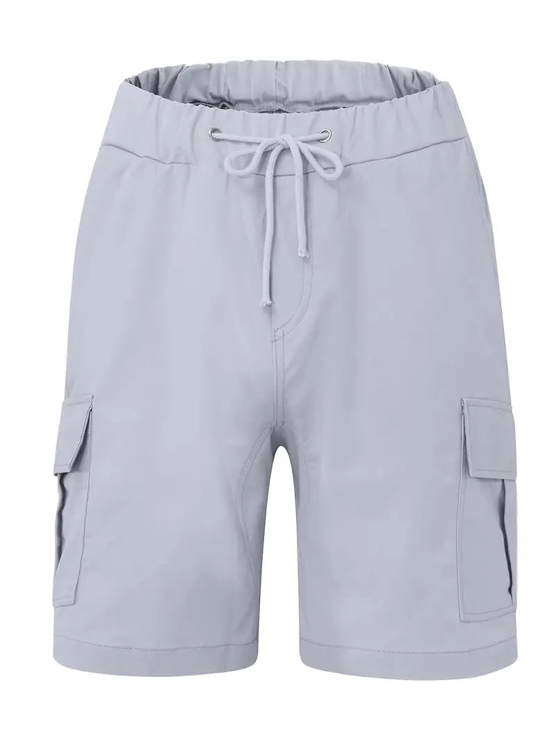 Jelte - カジュアル ノンストレッチ ドロストリング カーゴ ショートパンツ