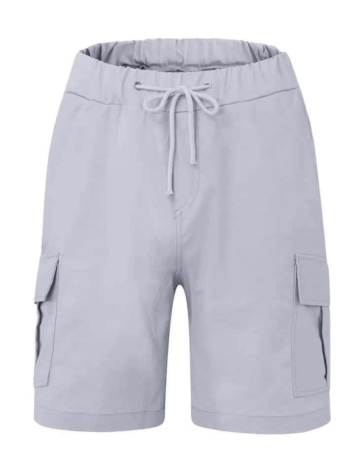Jelte - カジュアル ノンストレッチ ドロストリング カーゴ ショートパンツ
