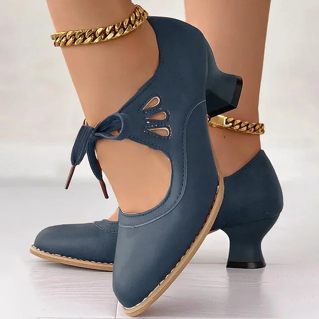 Zydrune - ヴィンテージレザー ハイヒール パンプス