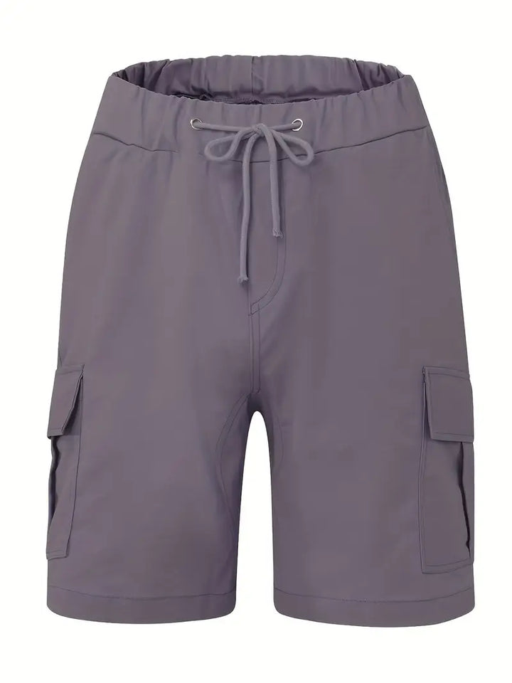 Jelte - カジュアル ノンストレッチ ドロストリング カーゴ ショートパンツ