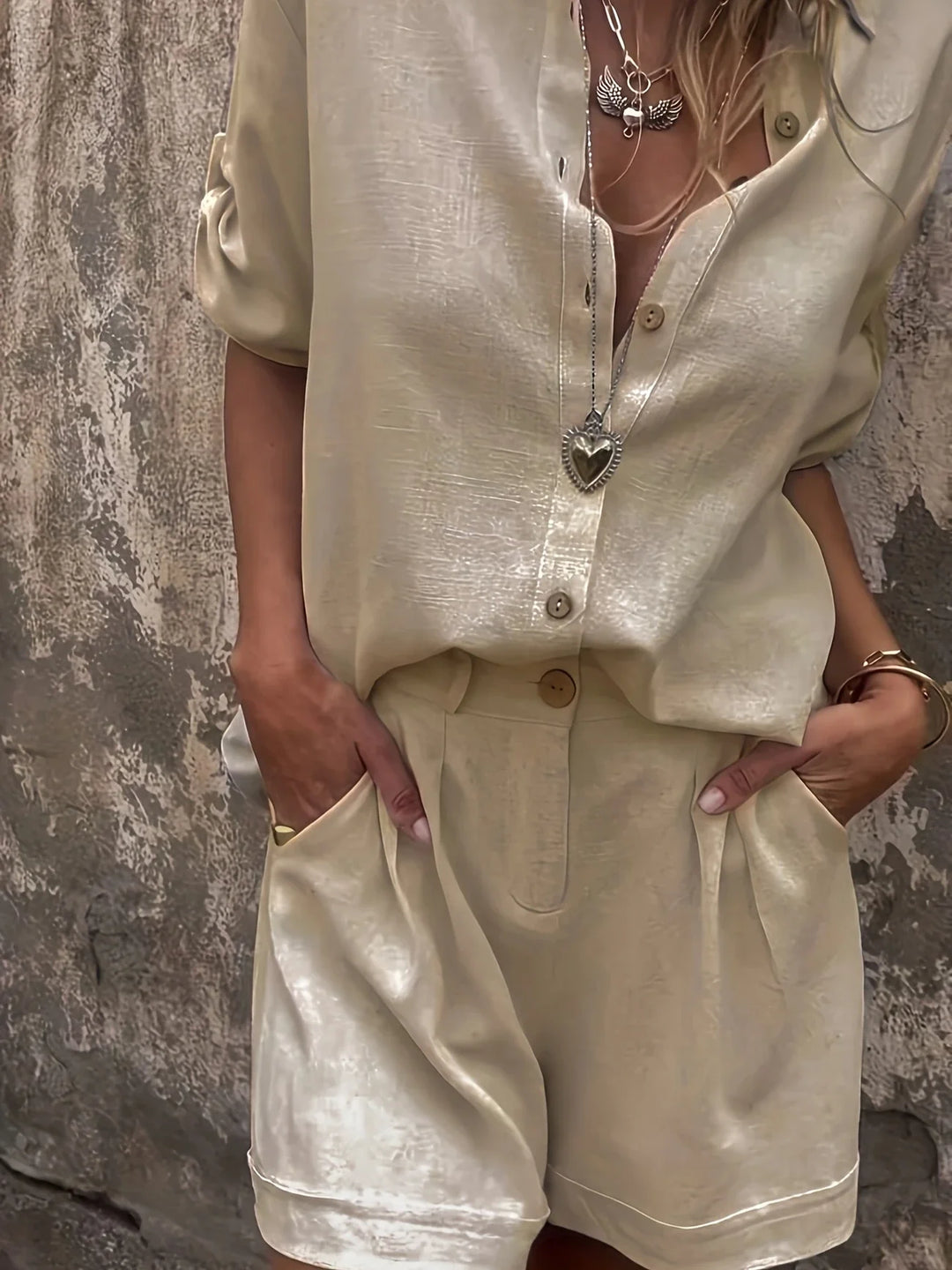 Arampatzi - スタイリッシュな2点セットの夏用セット