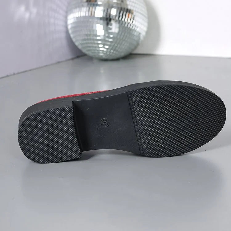 Azahra - エレガントなスリップオンローファー（リボン付き）