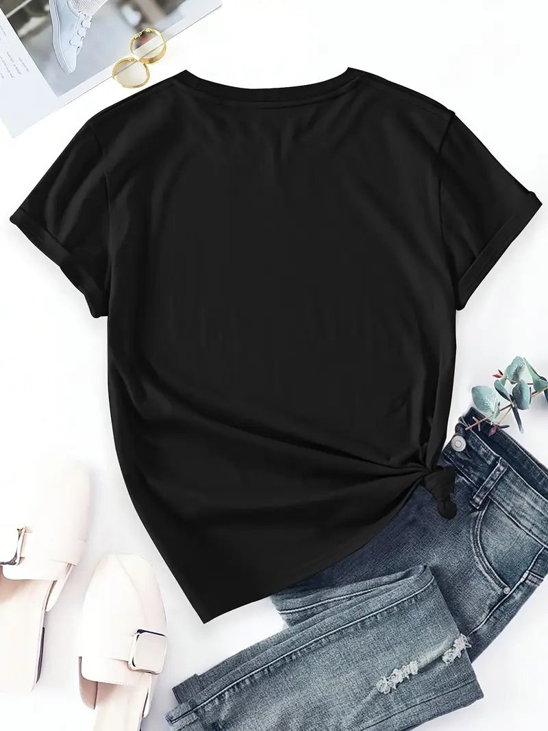 Aimilia - フローラルプリントのエレガントな半袖Tシャツ