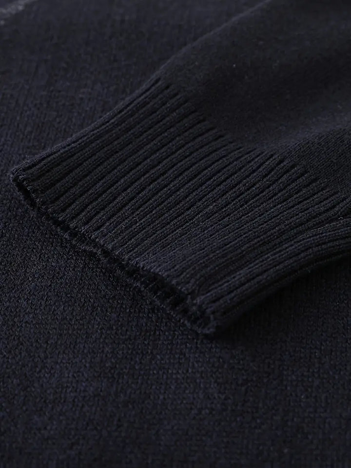 Yoann - クォータージップニットセーター